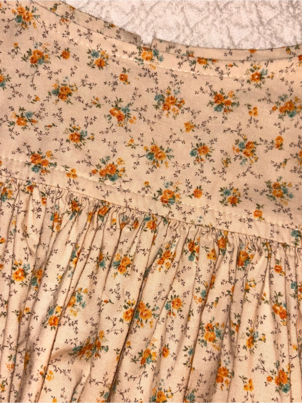 Hannah Kate yellow floral fall blouse size 8